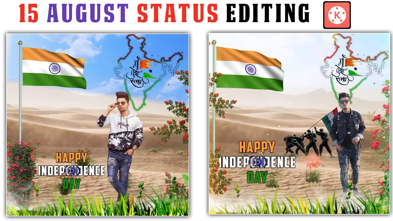 15 august status editing kinemaster || happy independence day video editing ||technicalrajan