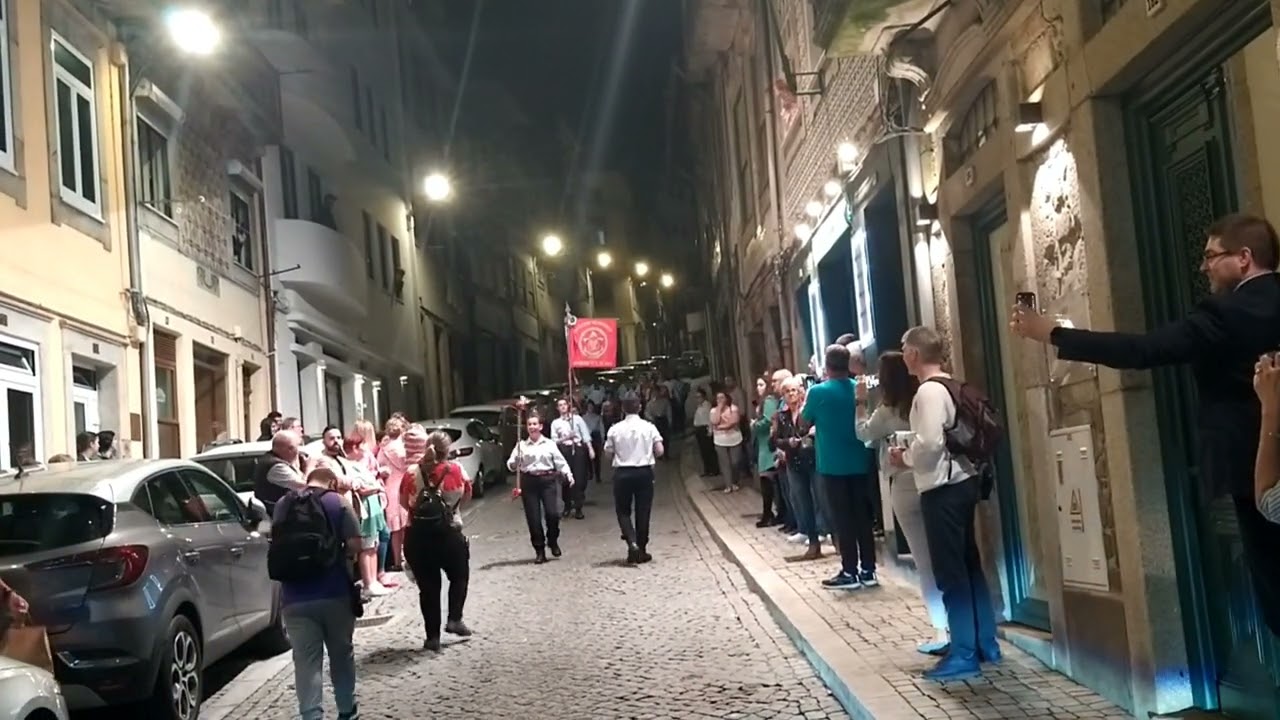 fanfarra de coimbrões no aniversário da tuna da Santa Marinha