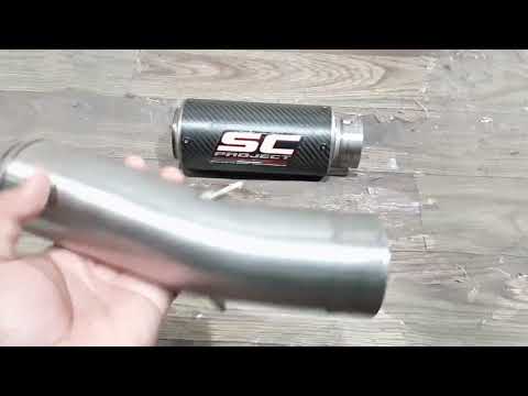 Knalpot SC Project CRT Karbon Slip On Yamaha R6 Original - YouTube