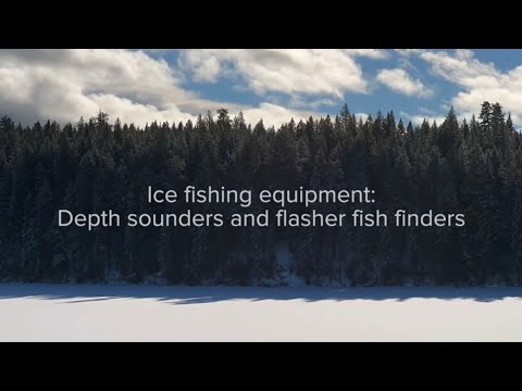 Ice fishing equipment: Depth sounders and flasher fish finders