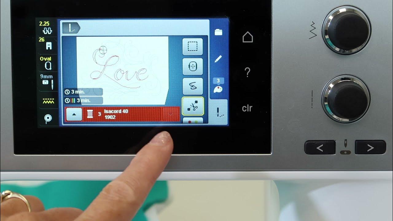 BERNINA 570 103 How to Fix a Thread Break During Embroidery YouTube