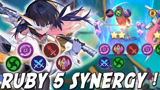 HYPER RUBBY 5 SINERGY ! WAH INI DAMAGE GA MASUK AKAL ! LIFESTEAL TERLALU GILA GA BISA MATI !