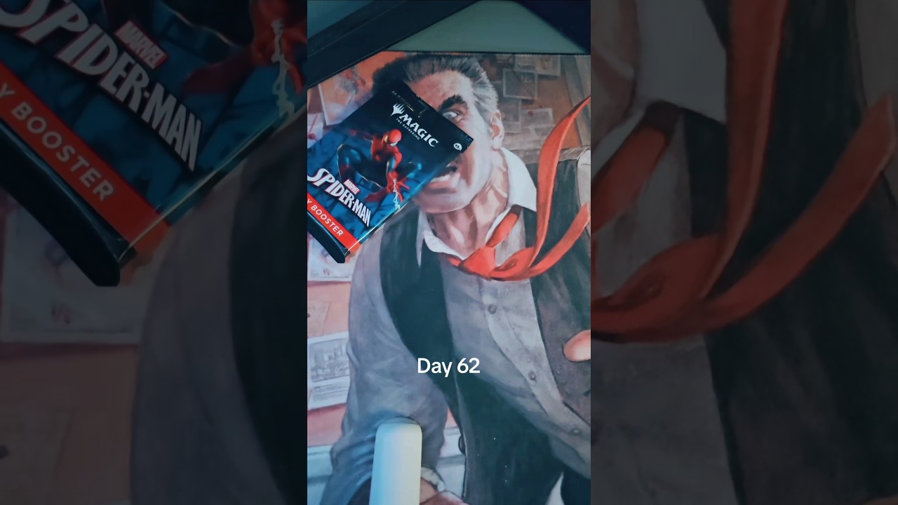 Day 62 mastersetting Marvel's Spiderman Magic the Gathering set 