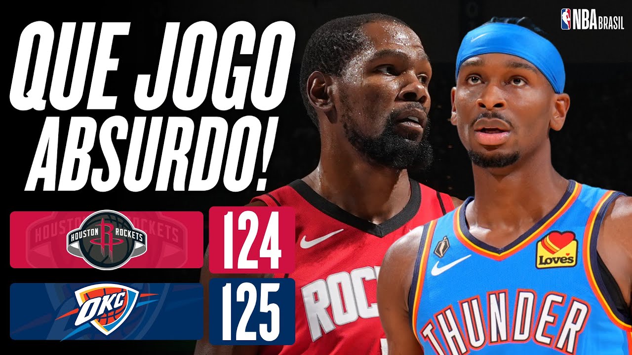 SHAI dá AULA, e THUNDER vence ROCKETS em jogo de DUAS PRORROGAÇÕES! - Melhores Momentos