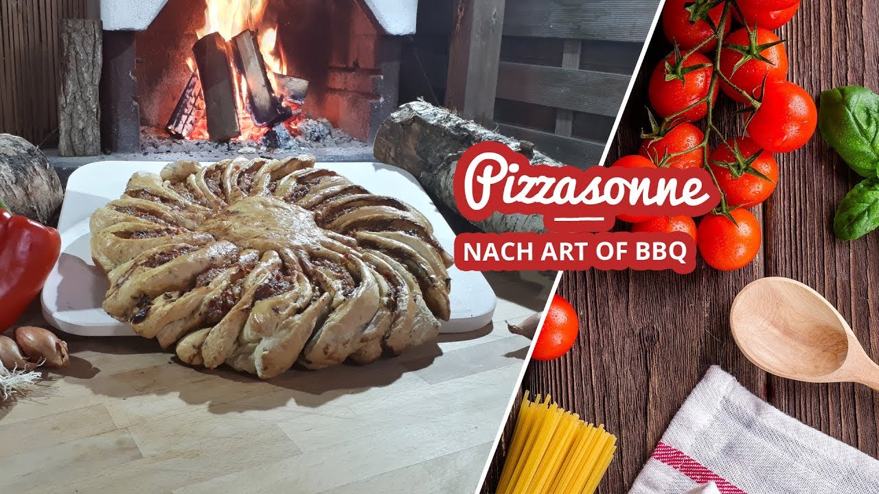 Pizzasonne vom Kugelgrill - YouTube