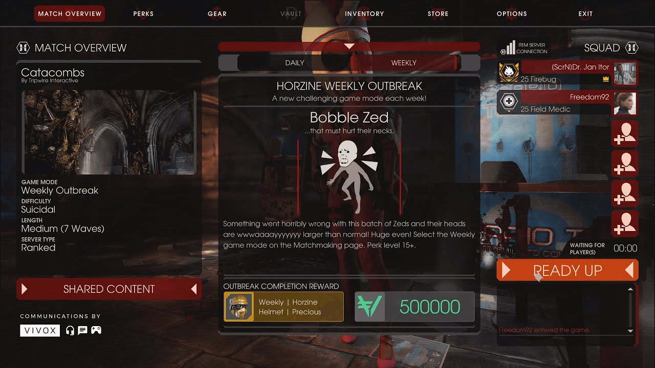 Killing Floor 2 – Bobble Zed Weekly (Catacombs)