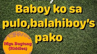 Mga Bugtong| 1| Tagalog Riddle