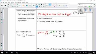 Unit 5 Lesson 7 Rational Functions Notes Video