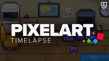 Pokemon Ruby & Saphire Bedroom Remake | Pixelart Timelapse