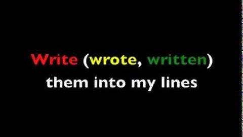 Verb Shout-out!! StickStuckStuck ESL English Irregular Verb Grammar Rap Song with Fluency MC!