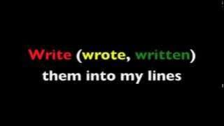 Verb Shout-out!! StickStuckStuck ESL English Irregular Verb Grammar Rap Song with Fluency MC!