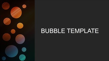 Bubble Template for PowerPoint Presentation