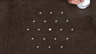 5×3 dots muggulu 🌺 learners rangoli designs for beginners 🌺
