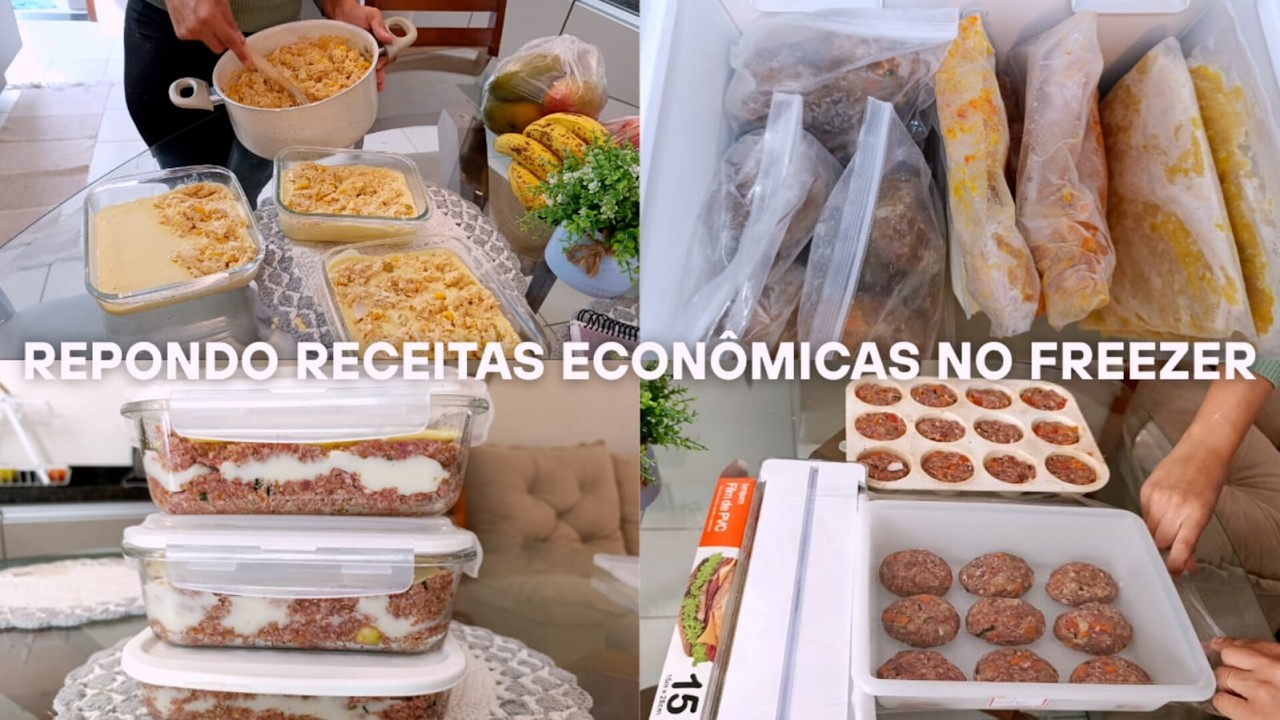 REPONDO RECEITAS DO FREEZER COM R$ 150,00  DE CARNES (rendeu muito)
