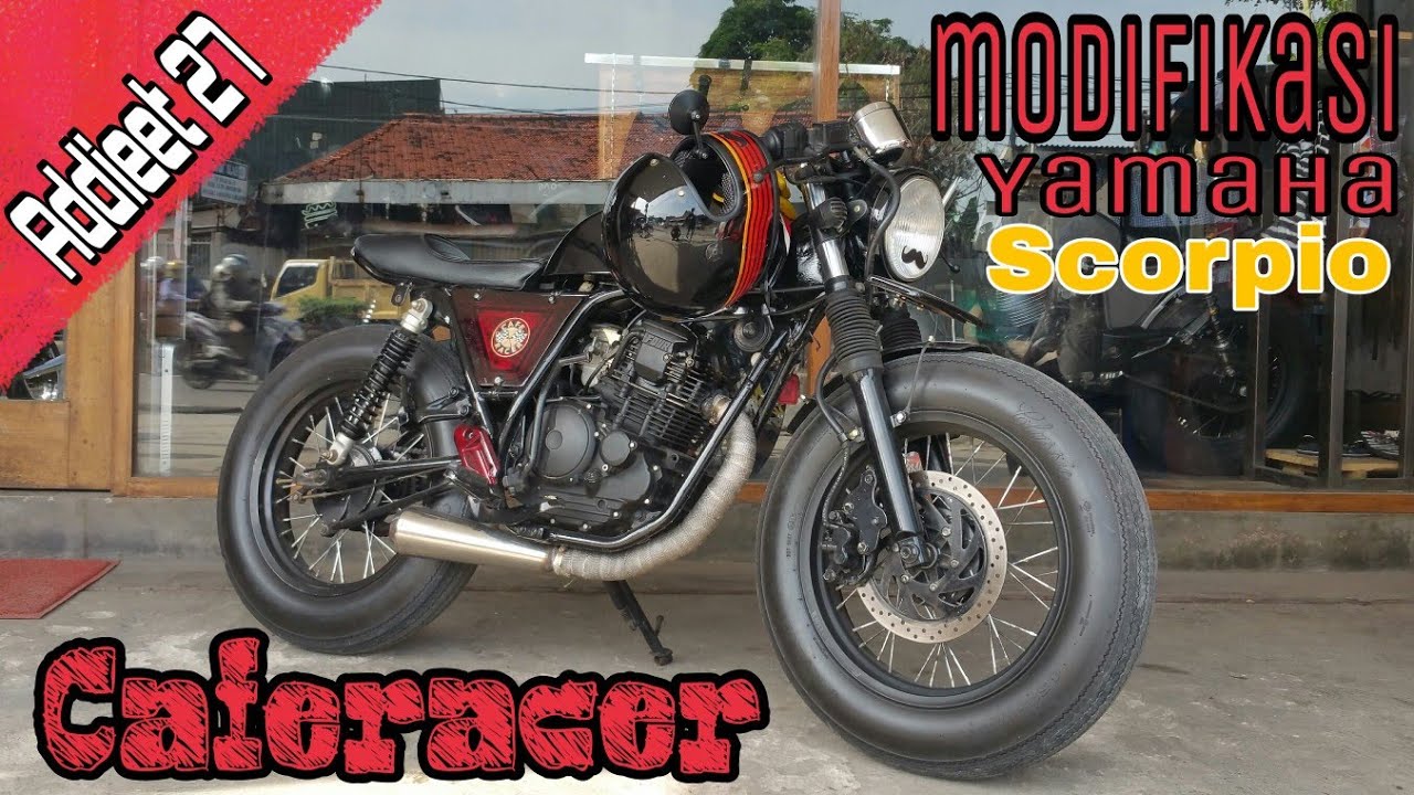 Motovlog4 Review Yamaha Scorpio 225 Dimodifikasi Menjadi Caferacer