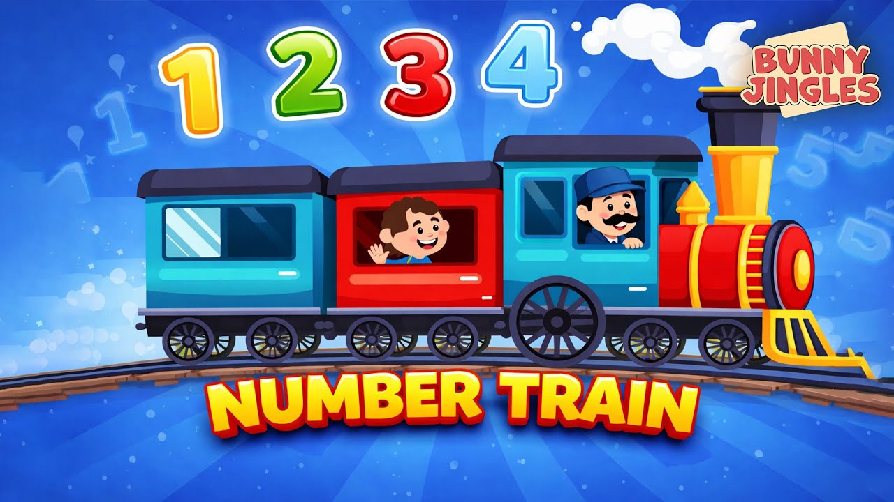 Number Train | Learn Numbers 1 to 10 with Fun Train Adventure!