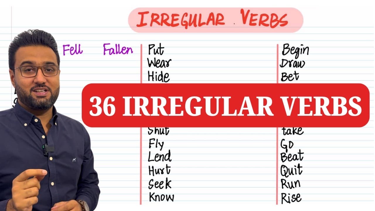 Irregular Verbs | Basic English Grammar | Verbs and Tenses - YouTube