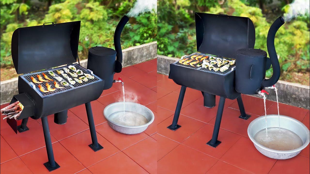 3in1 smokeless wood stove for your home DIY stove at home YouTube