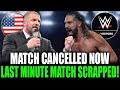 🚨WWE SCRAPS TITLE MATCH LAST MINUTE | Superstar Injury Throws Plans Into Chaos!