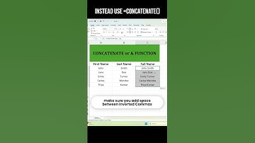 CONCATENATE or & Function by Excel Flow