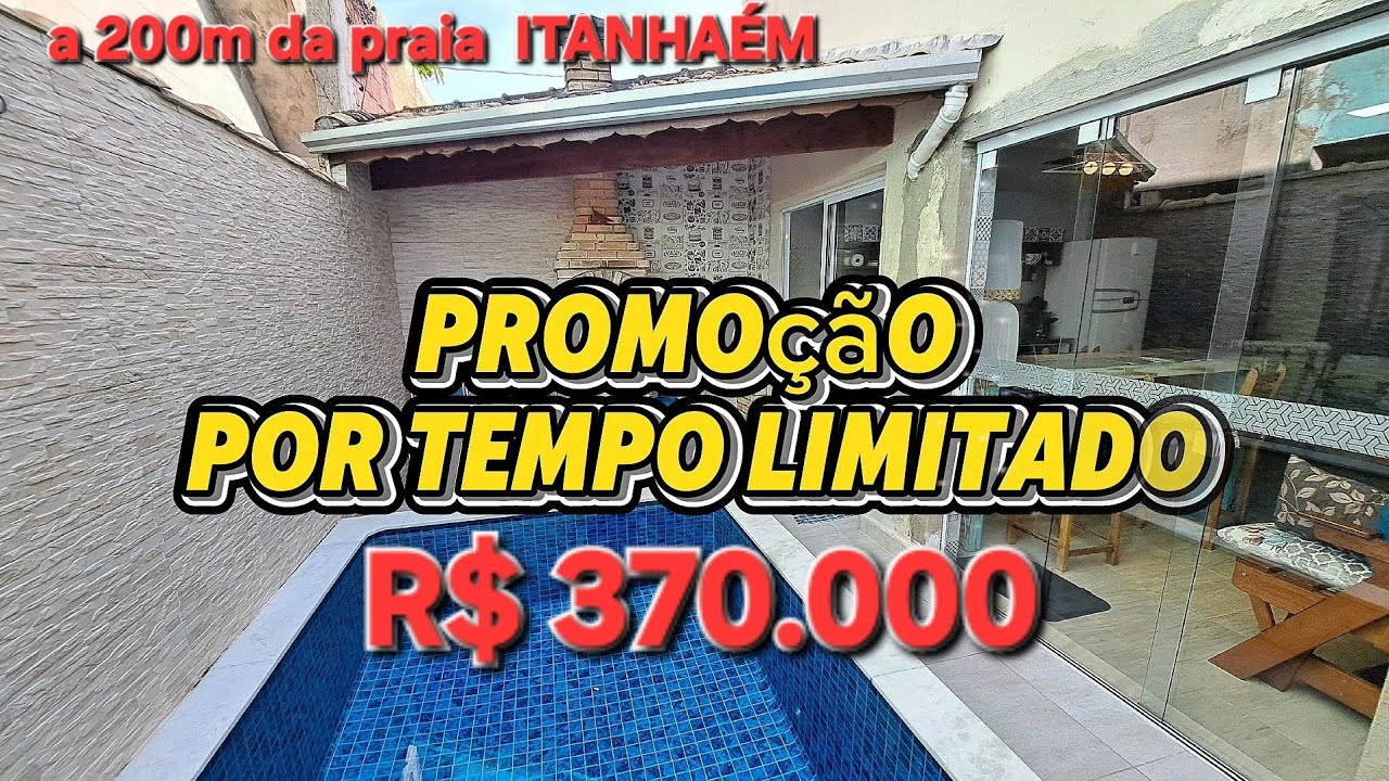 R$ 74.000 DE ENTRADA + PARCELAS 2 dormitórios 3 banheiros poscina área gourmet a 200m da praia 