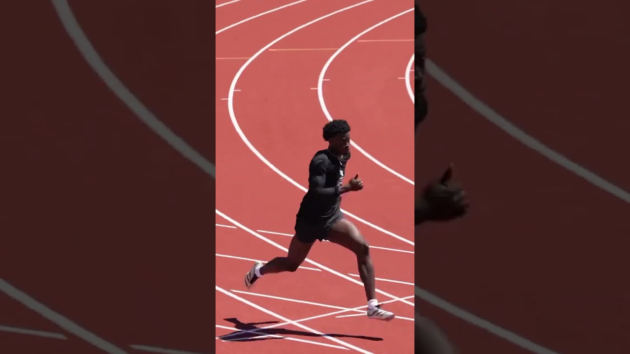 The world record holder is ready for his pro debut π #usatf #track #hurdles #jakobetharp