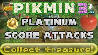 Pikmin 3: Mission Mode - "Collect Treasure" Platinum Score Attacks