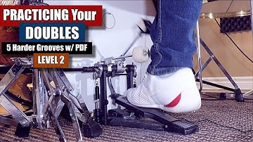 5 HARDER Grooves For Better Doubles 👟 - How To Practice Your Kick Doubles | Level 2 (w/PDF)