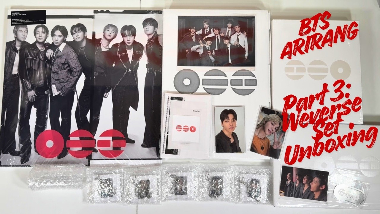 新品未開封 weverse特典メンバーコンプBTS ARIRANG 3形態セット Unboxing: BTS Arirang Part 3: Weverse Set with POBs - YouTube