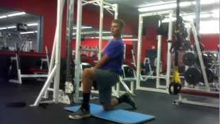 Matt inline split stance stability lift