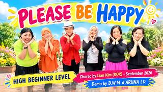 Please Be Happy | Line Dance | Choreo by Lian Kim (KOR) - September 2026 | Demo by D.W.M d'ARUNA LD