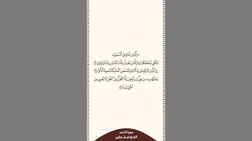 تلاوة في دقيقة سورة النجم الآيات من ٢٦ إلى ٢٨ الشيخ فيصل غزاوي
