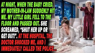 MY MIL HIT ME WHEN MY BABY CRIED—THEN SHE FAINTED: “SHUT HER UP OR LEAVE!” AT THE ER, I CALLED THE P