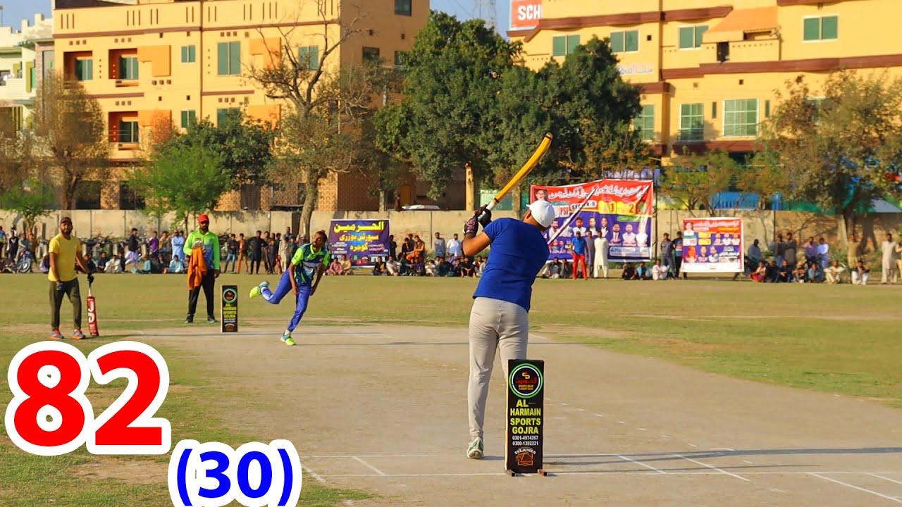 82 RUNS NEED 30 BALLS TAMOUR MIRZA VS AHMED RIZVI KHURRAM CHAKWAL VS ...