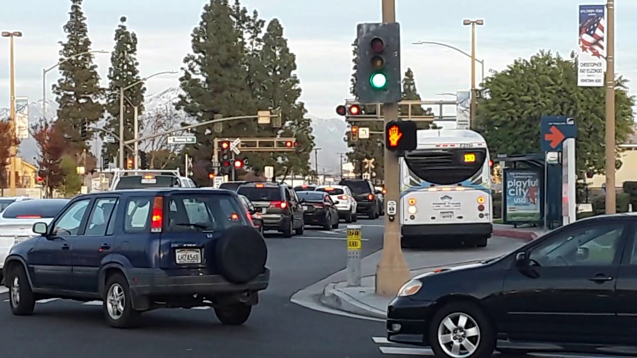 Romona Blvd and Downing Ave Railroad Crossing Baldwin Park CA near Baldwin Park (Metrolink) Station
