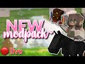 Exploring My NEW Modpack Update!! 🔴 Peachy's Pixel Place Live