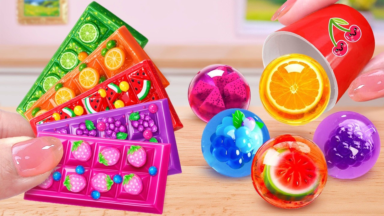 🍫 Delicious KITKAT Fruit Cake 🌈 Amazing Jelly Ball Dessert Making | Mina Sweet Baking