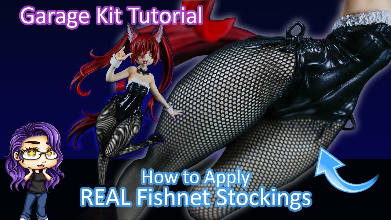 Resin Garage Kit Tutorial: How to apply REAL Fishnet Stockings to your kits! — video thumbnail