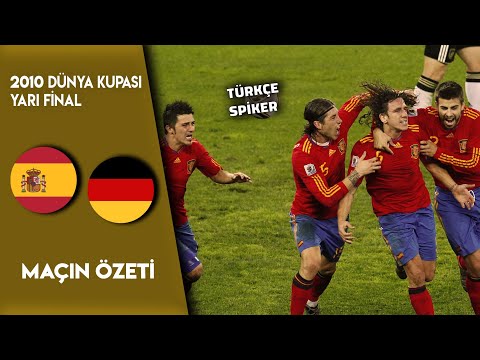 İspanya 1-0 Almanya | 2010 Dünya Kupası Yarı Final | Türkçe Spiker