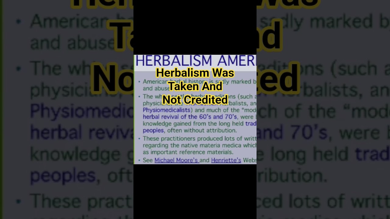 Was Herbalism Stolen? 