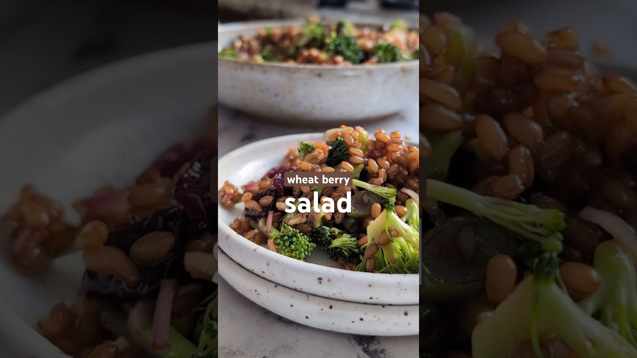 did I mention this wheat berry salad gets better with time? #recipe