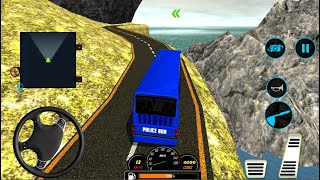 US Police Bus Mountain Driving Simulator #1 - Offroad Bus Game Android Gameplay screenshot 5