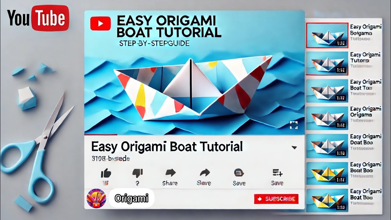 Easy Origami Boat Tutorial - YouTube