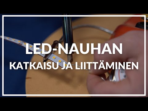 Video: LED-nauhan liittäminen: miten se tehdään oikein