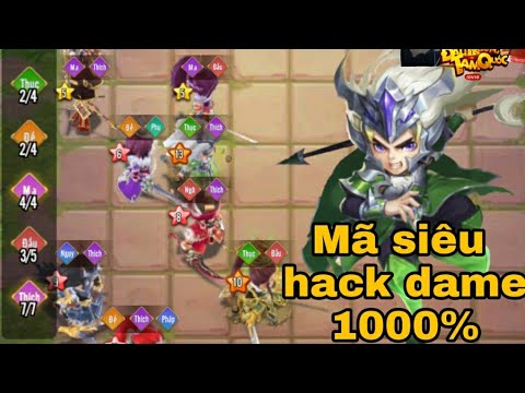 Video Đấu Trường Tam Quốc - Mã siêu hack dame 1000 % - youtube