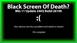 New Windows 11 BSOD update is here! (Black Screen of Death??)