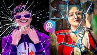 New Trending Mirror Broken & Draw Photo Editing In PicsArt | Viral Photo Edit Tutorial |Ruhan Tech⚡ screenshot 5