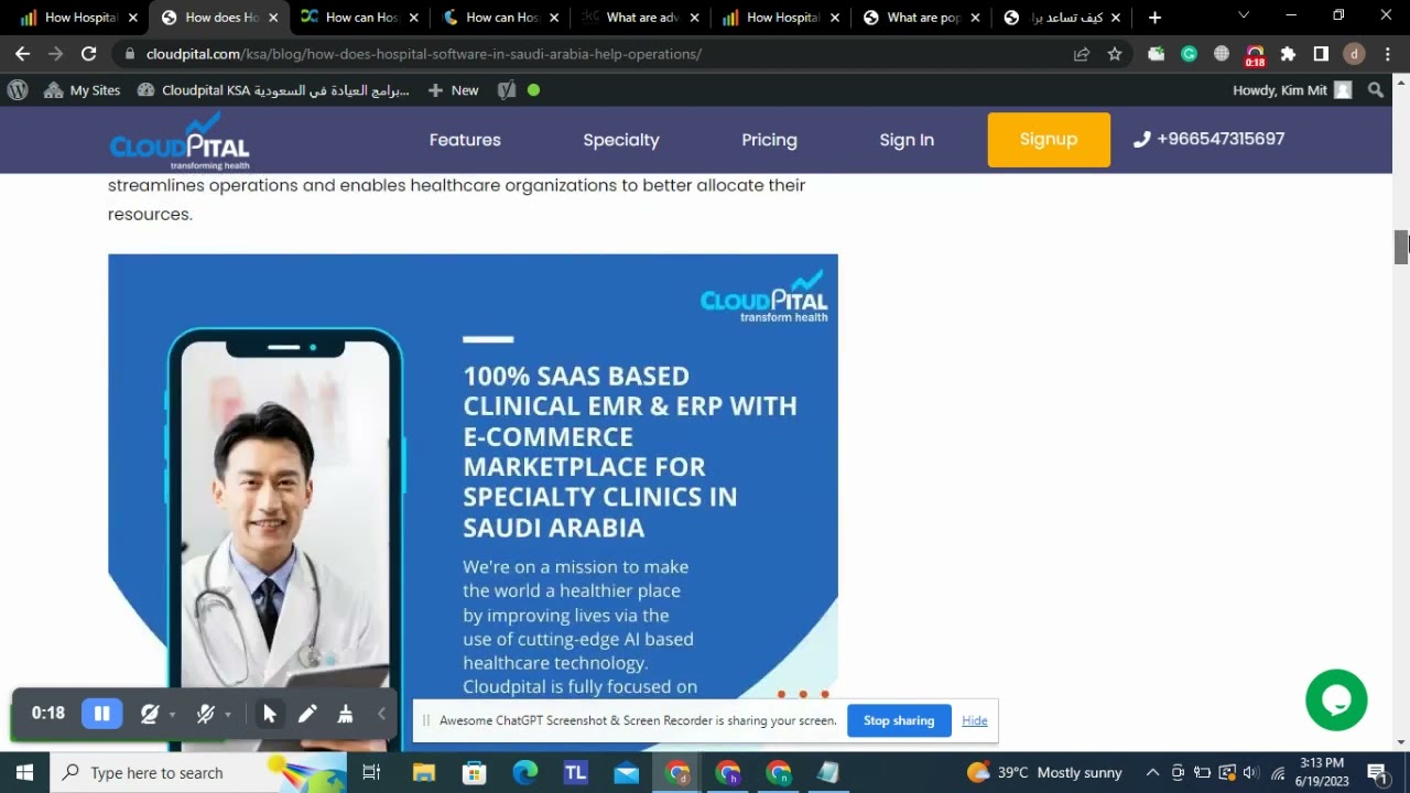 How does Hospital Software in Saudi Arabia help operations?