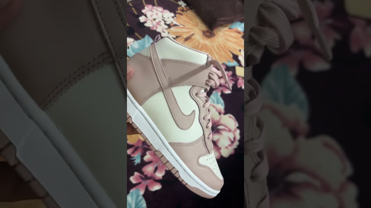 Nike Dunk high Phantom/White/Pink Oxford