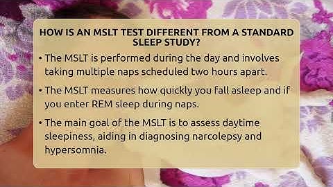 How Is An MSLT Test Different From A Standard Sleep Study? - Sleep Apnea Support Network